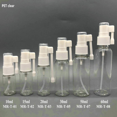 PP PE Empty Plastic Mouth Nasal Fine Mist Spray Bottle 10ml 15ml 20ml