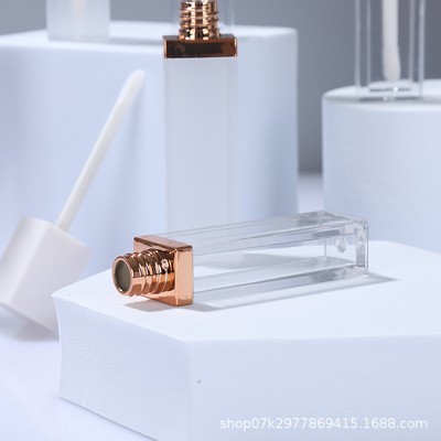 7ml Thin Square Flat Lip Glaze Tube Transparent Matte Cosmetic Concealer Empty Tube