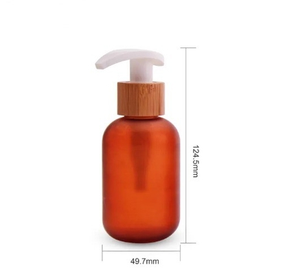 24/410 28/410 Cosmetic Bottle Bamboo Closure Wooden Lotion Pump