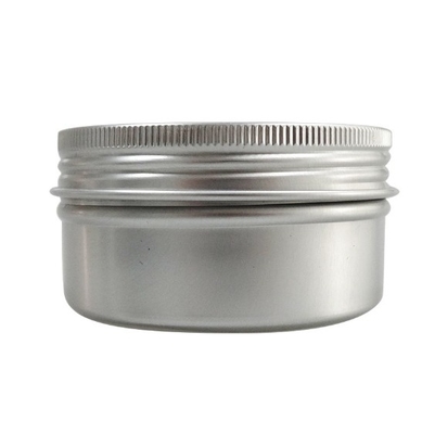 80g 68*35 Silver Thread Aluminum Box Cosmetic Cream Cream Cream Flower Tea Tea Sealed Small Aluminum Can Packaging