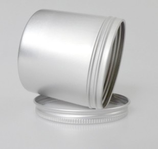 250ml 76*70 Silver Threaded Aluminum Can Flower Tea Tea Canister Snack Candy Beans Sealed Metal Storage Jar