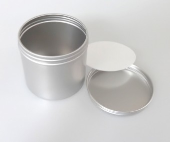 250ml 76*70 Silver Threaded Aluminum Can Flower Tea Tea Canister Snack Candy Beans Sealed Metal Storage Jar