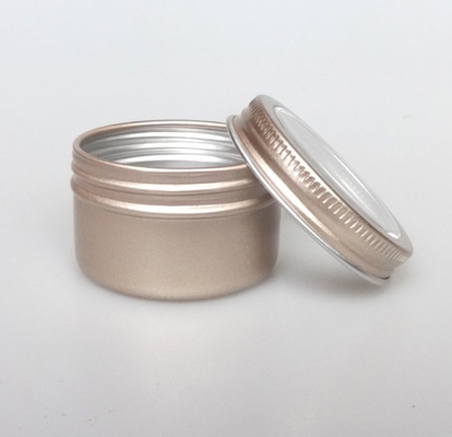 50ml Round Windowed Threaded Alminum Box Jewelry Toy Packaging Box Pearl Powder Phosphor Metal Packaging Box