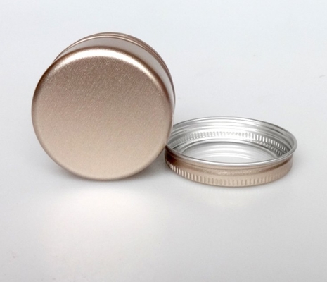 50ml Round Windowed Threaded Alminum Box Jewelry Toy Packaging Box Pearl Powder Phosphor Metal Packaging Box