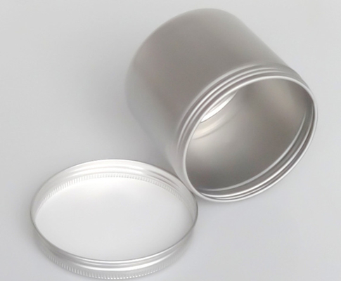 300ml 83*75 Silver Round Threaded Aluminum Can Flower Tea Snacks Nuts Sealed Sub-Cans Storage Jars