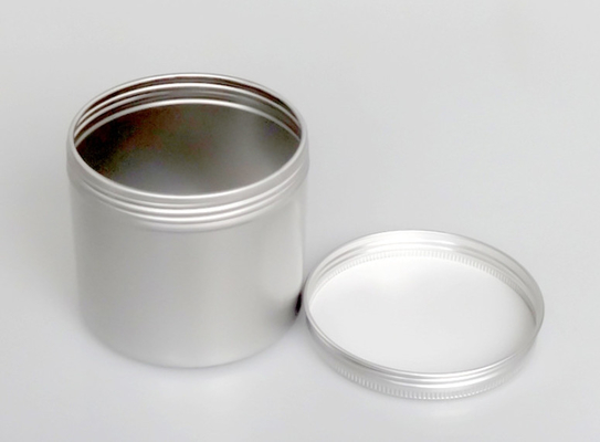 300ml 83*75 Silver Round Threaded Aluminum Can Flower Tea Snacks Nuts Sealed Sub-Cans Storage Jars