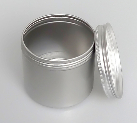300ml 83*75 Silver Round Threaded Aluminum Can Flower Tea Snacks Nuts Sealed Sub-Cans Storage Jars