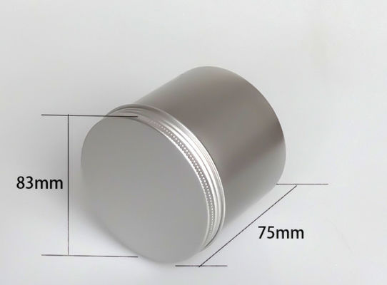 300ml 83*75 Silver Round Threaded Aluminum Can Flower Tea Snacks Nuts Sealed Sub-Cans Storage Jars