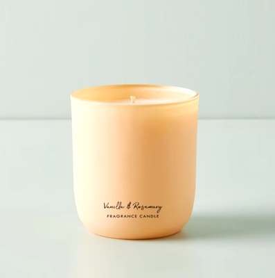 8oz Wholesale Unique Round Bottom Shape Matte Milky Luxury Glass Candle Jars With Cork Lids