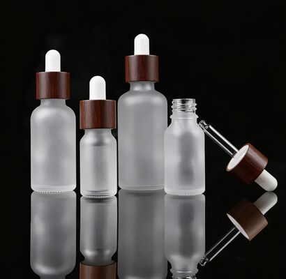 Square Glass Dropper Bottle Featuring Blank or Printed Calibration Suitable for Pharmaceuticals Cosmetics and Laboratory