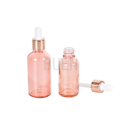 Rose Gold Dropper Bottle Packaging Glass Small Dropper Bottles 1oz