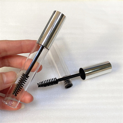 10ml Silver Empty Mascara Container Cosmetic Packaging With Wand Glitter
