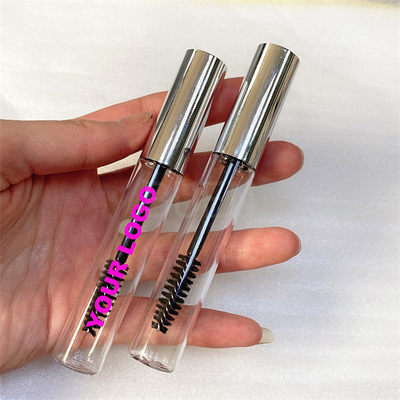 10ml Silver Empty Mascara Container Cosmetic Packaging With Wand Glitter
