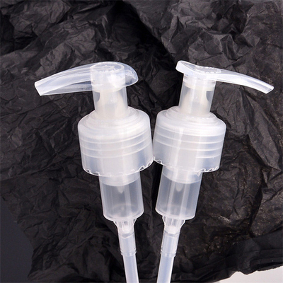 Full Plastic cosmetic Lotion Pump With Silica Gel Coil Spring 24 410