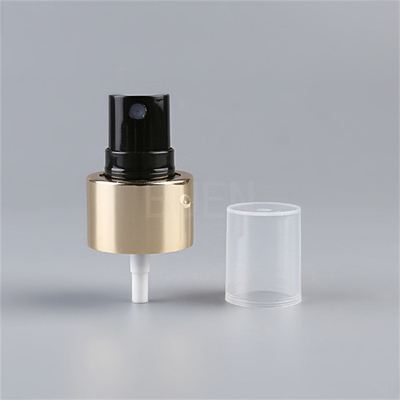 Anodized Light Gold Plastic Mist Sprayer pump With Black Body Refillable