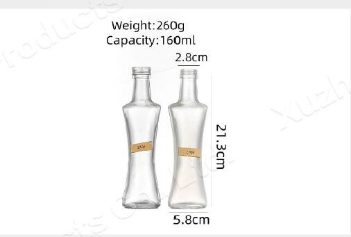 Press Type Nozzle Food Glass Jar Olive Oil Dispenser Glass Seasoning Jars