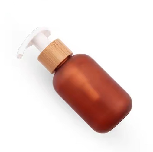 24/410 28/410 Cosmetic Bottle Bamboo Closure Wooden Lotion Pump