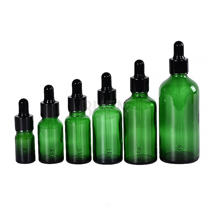 Cylinder Glass Dropper Bottle Empty Inner Plug With Aluminum Cap 15ml