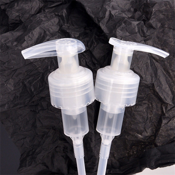 Full Plastic cosmetic Lotion Pump With Silica Gel Coil Spring 24 410