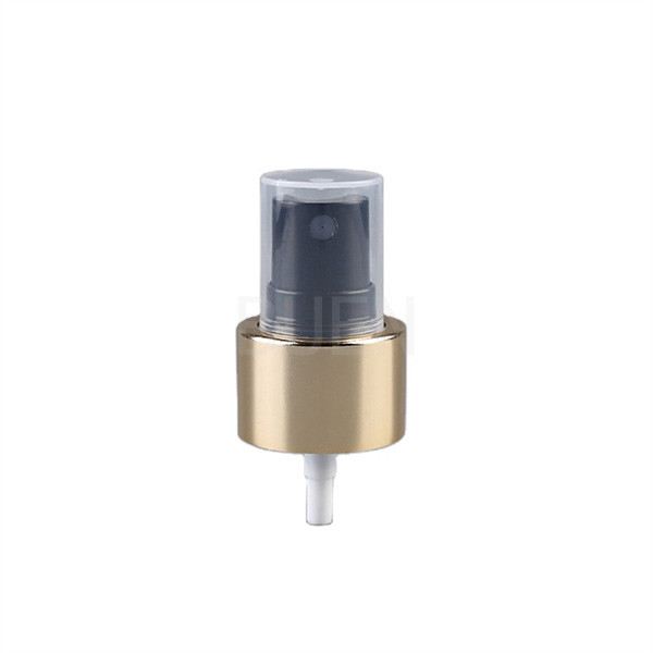 Anodized Light Gold Plastic Mist Sprayer pump With Black Body Refillable